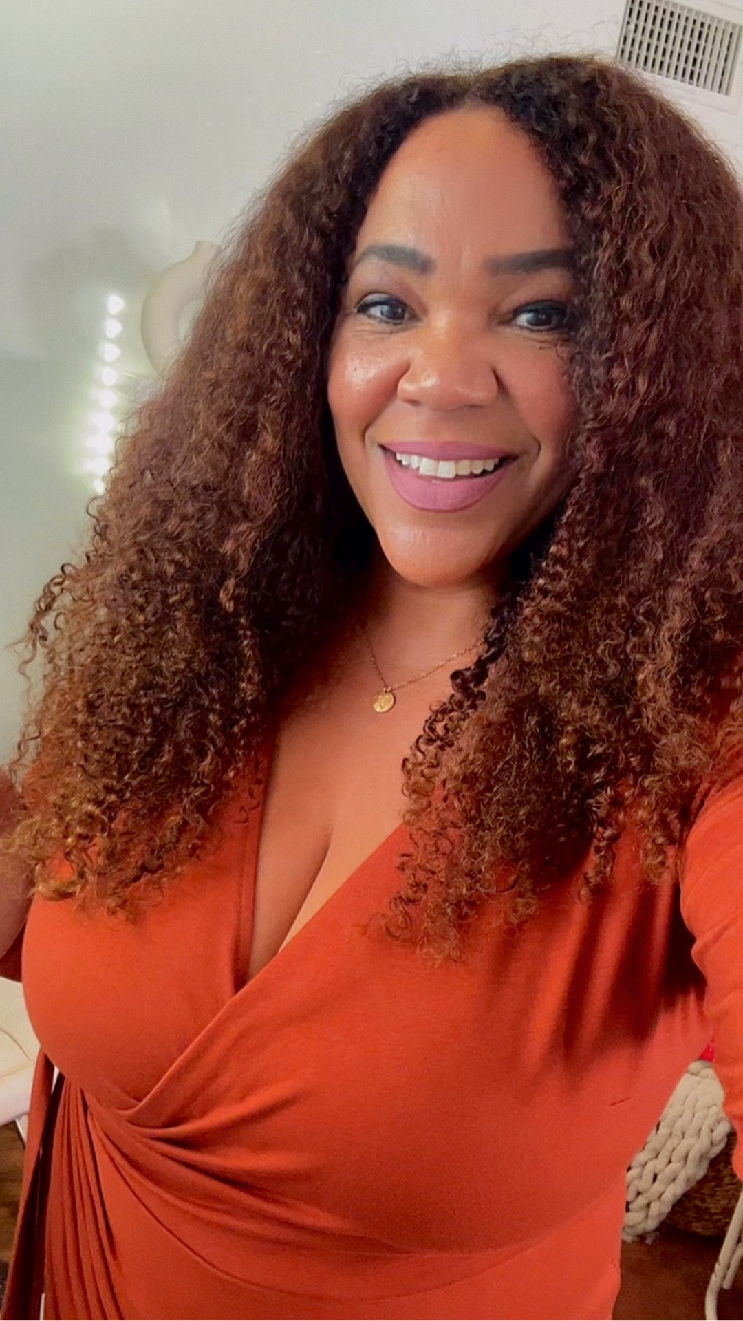 A classic faux wrap dress! This is one is so good that I got it in four colors. Stretchy and soft. Wearing an xl. Perfect for work - just adjust the neckline. Side zip up. 
Care tips - Wash it on delicate and hang dry. I do a medium heat steam cycle for 20 minutes to get any wrinkles out. 

#LTKOver40 #LTKMidsize #LTKWorkwear