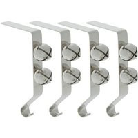 4 Silver Metal Jingle Bell Chirstmas Stocking Holders | Etsy (US)