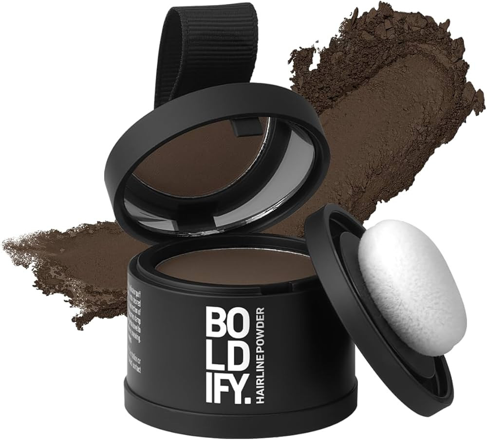 BOLDIFY Hairline Powder - Root Touch Up Hair Color for Gray Coverage - Bald Spot Concealing Hair ... | Amazon (US)