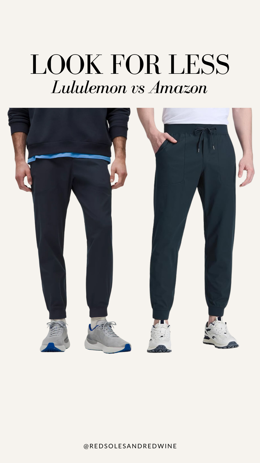 Mens look for less! Lululemon vs Amazon joggers 

 

#LTKMens