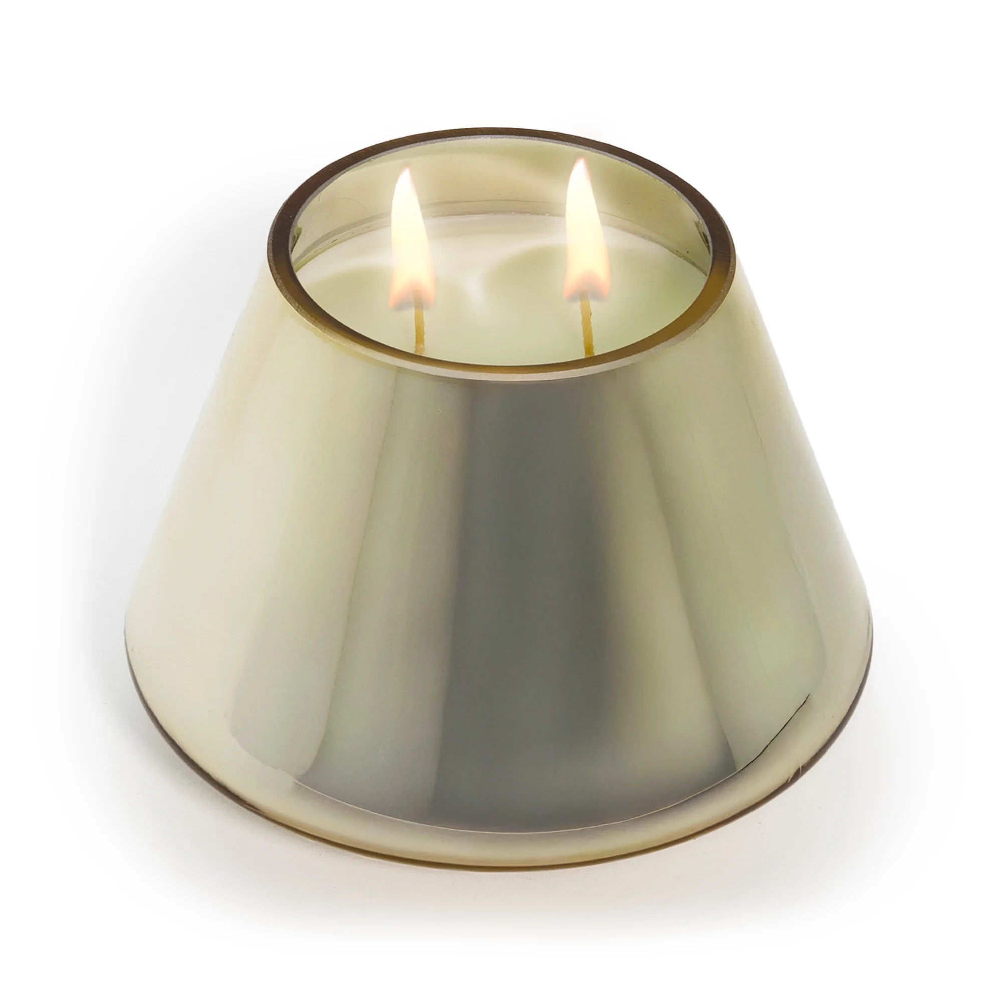 Better Homes & Gardens 2-Wick Glass Christmas Tree Candle, Cinnamon Buttercream, 20 oz | Walmart (US)