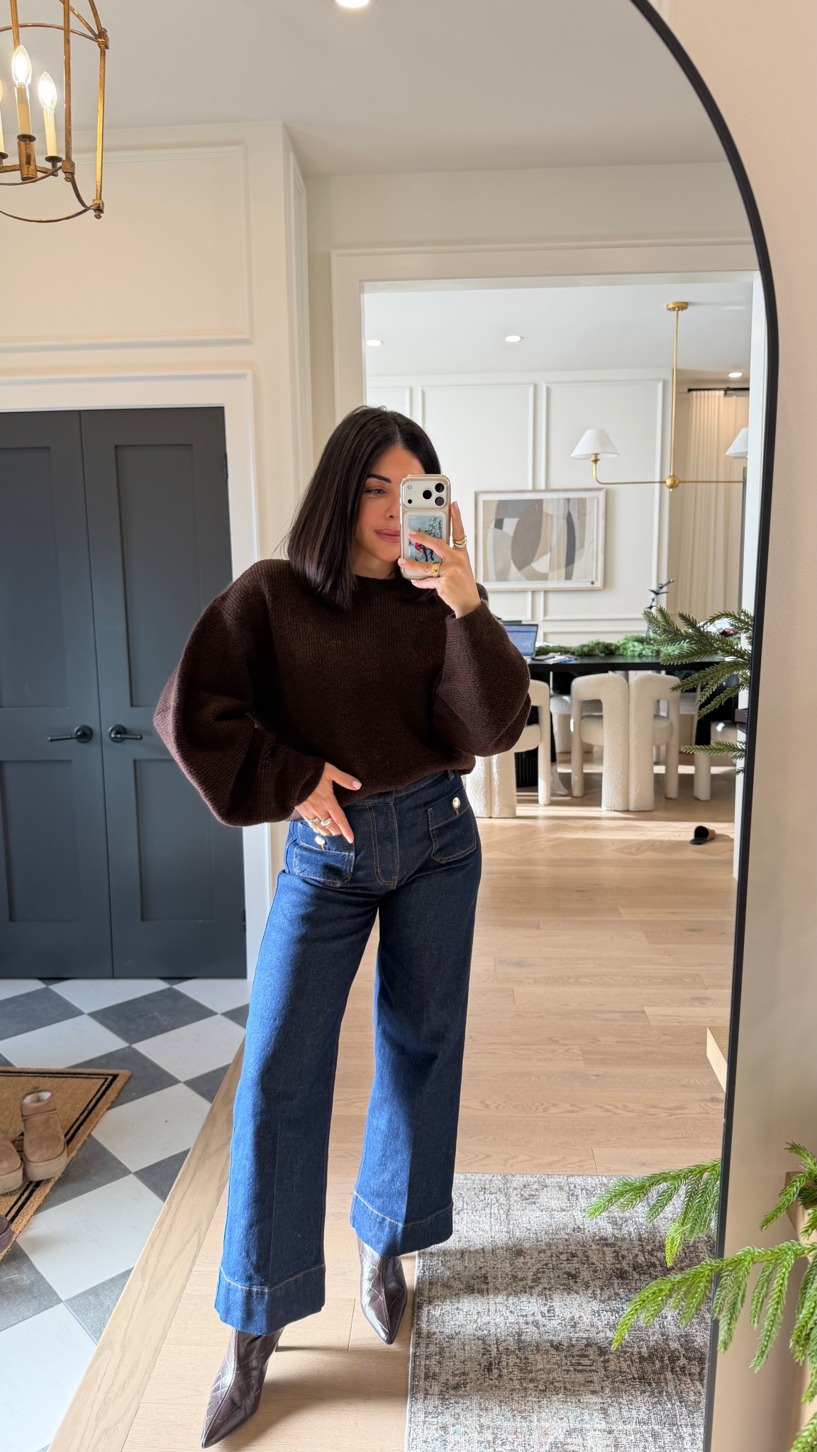 Size XS sweater 
Size 2 bottoms 