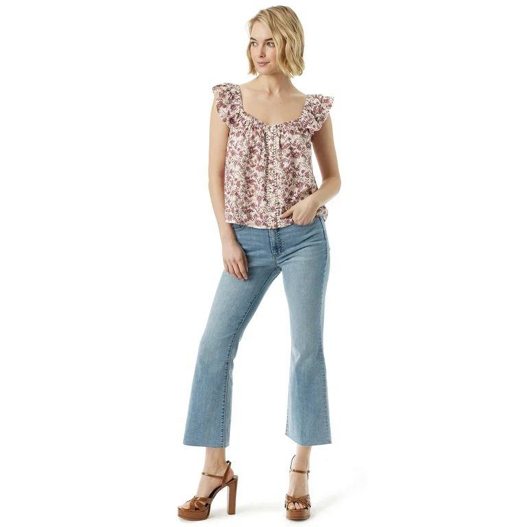 Jessica Simpson Women's and Women's Plus Charmed Fitted Flare Jeans, Sizes 2-26W | Walmart (US)
