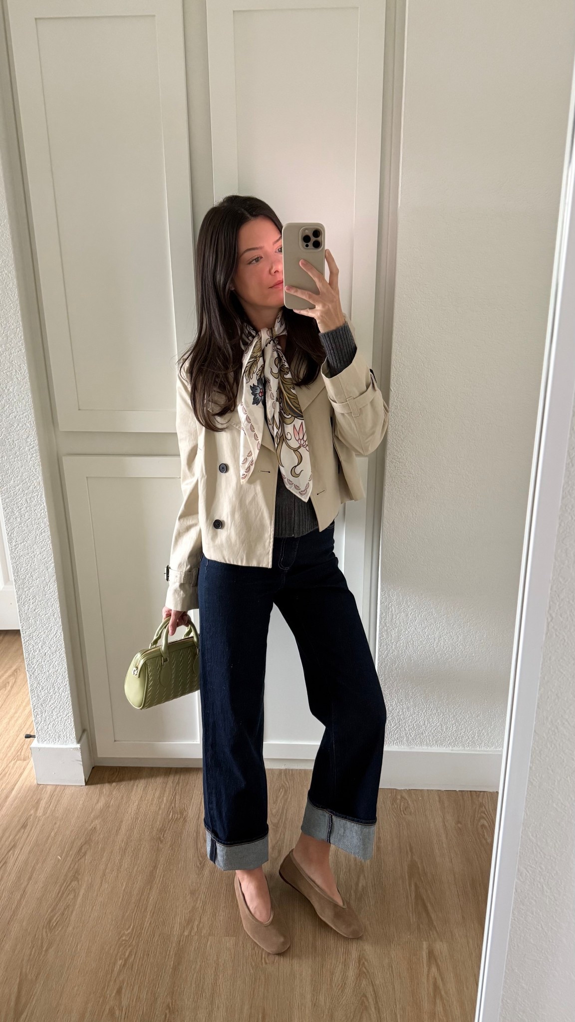 I’m 5’7” wearing a size small in the top and jacket, sized up one size to a 26 in the jeans! Shoes are true to size! 

#LTKSeasonal #LTKootd