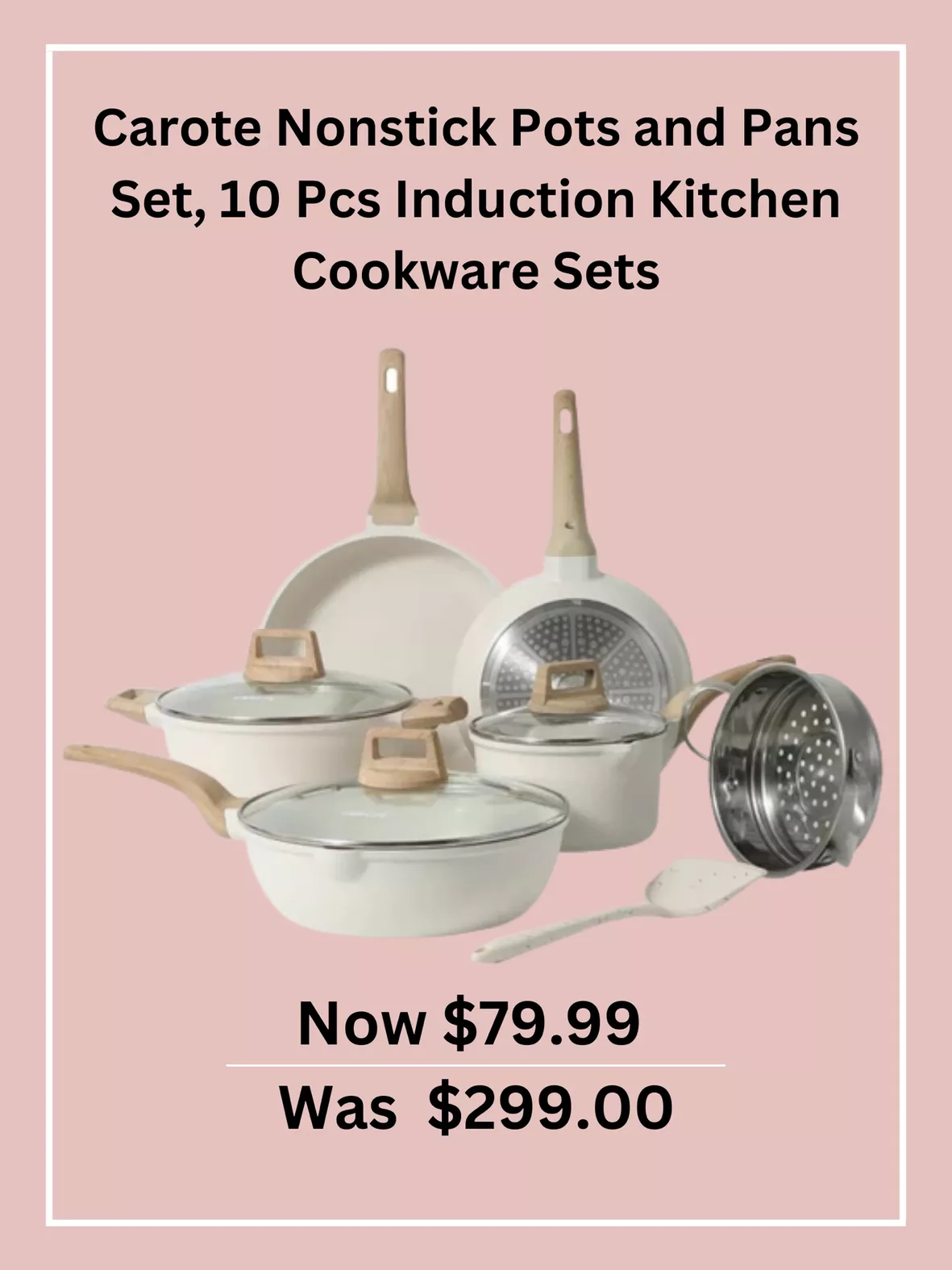 CAROTE + Pots and Pans Set Nonstick