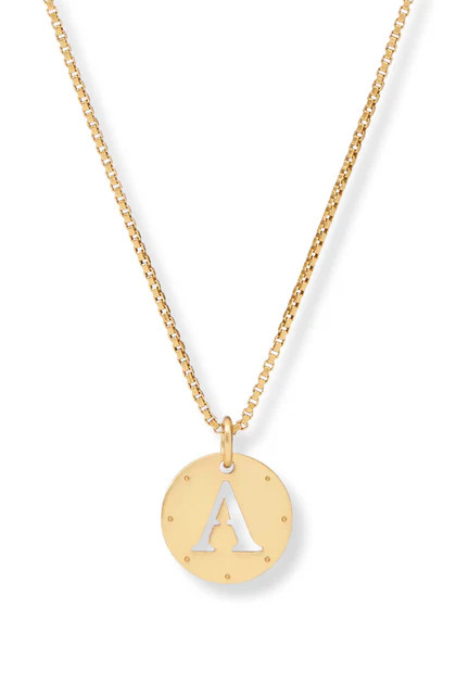 Julie Vos Gold Monogram Delicate Necklace | The Willow Tree