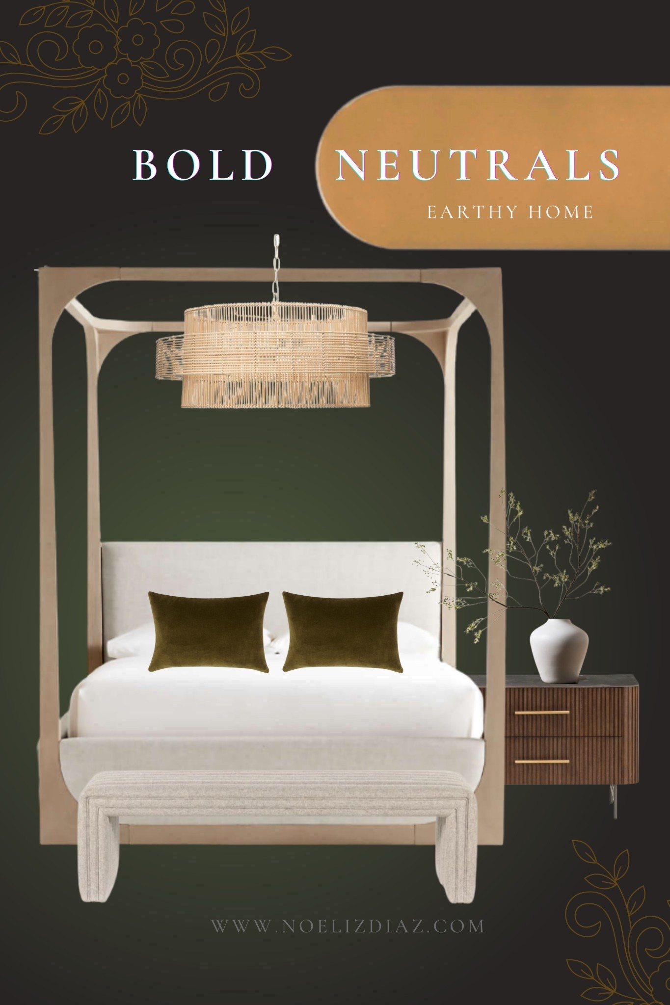 Elegant but modern canopy bedroom design for a good night sleep. #cozy #home #neutrals 

#LTKHome #LTKStyleTip