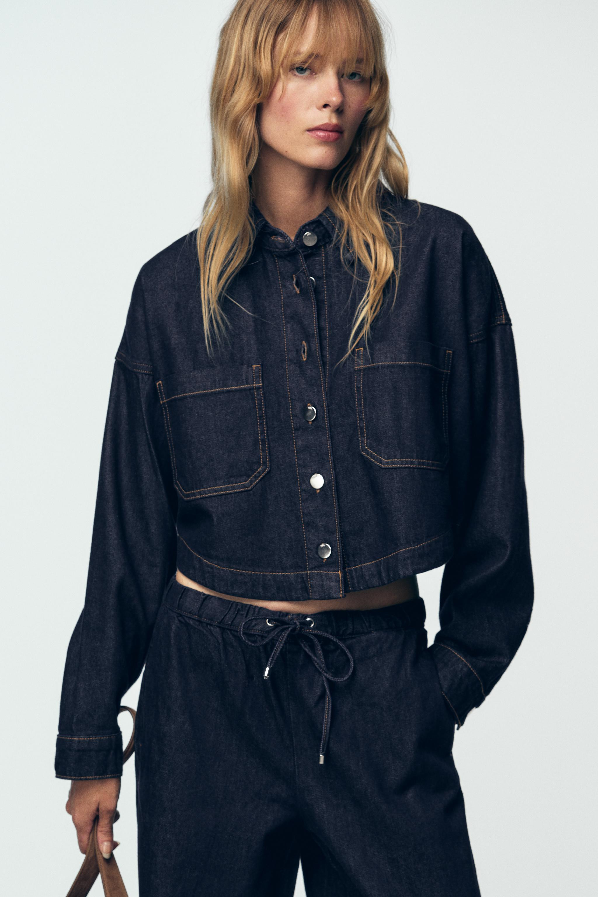 Z1975 SHORT DENIM SHIRT | Zara US