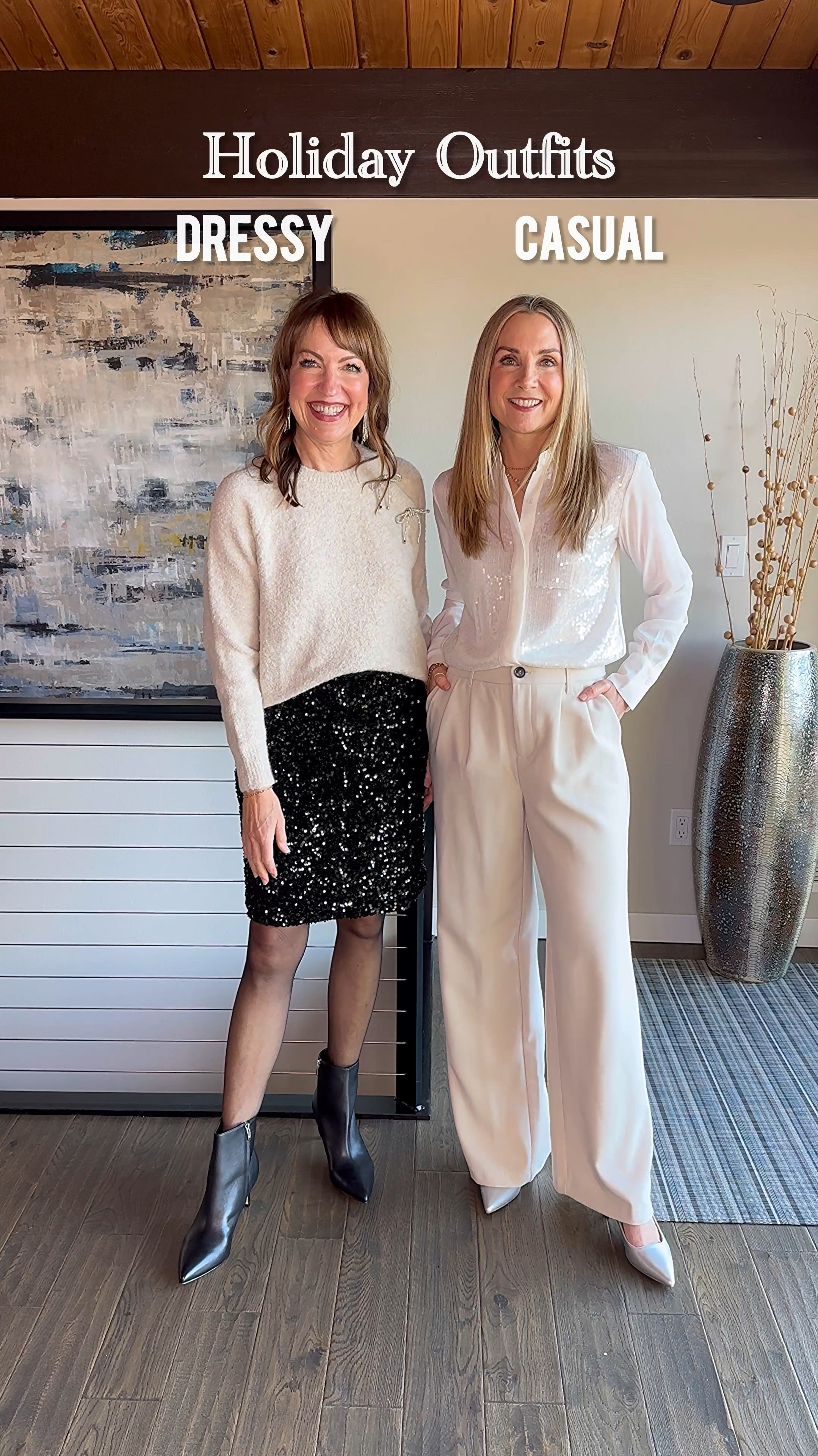 Are you team casual or team dressy?? @kohls is the one stop shop for casual AND dressy holiday looks!! Most of our get togethers are more casual, but every once in a while we need a dressy party look! Plus… NYE is just around the corner!! We love the savings at Kohl’s with Kohl’s Cash and Kohl’s promotions. We can afford several stylish outfits to take us wherever the invite leads!🎁🎄🎉 #kohlspartner #kohls #kohlsfinds 

#LTKHoliday #LTKOver40 #LTKFindsUnder50