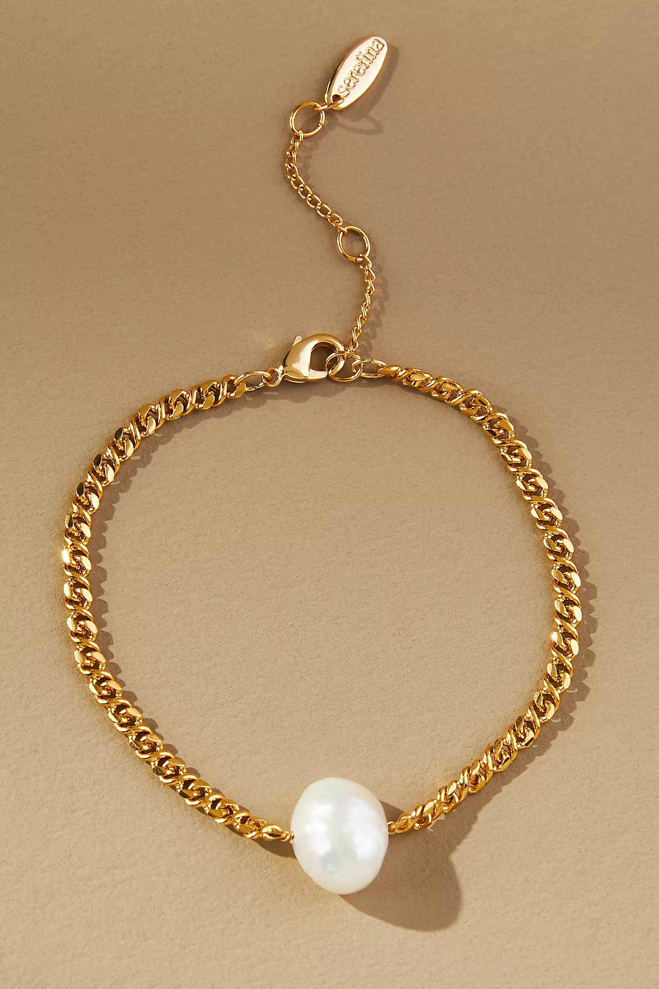 Delicate Pearl Chain Bracelet | Anthropologie (US)