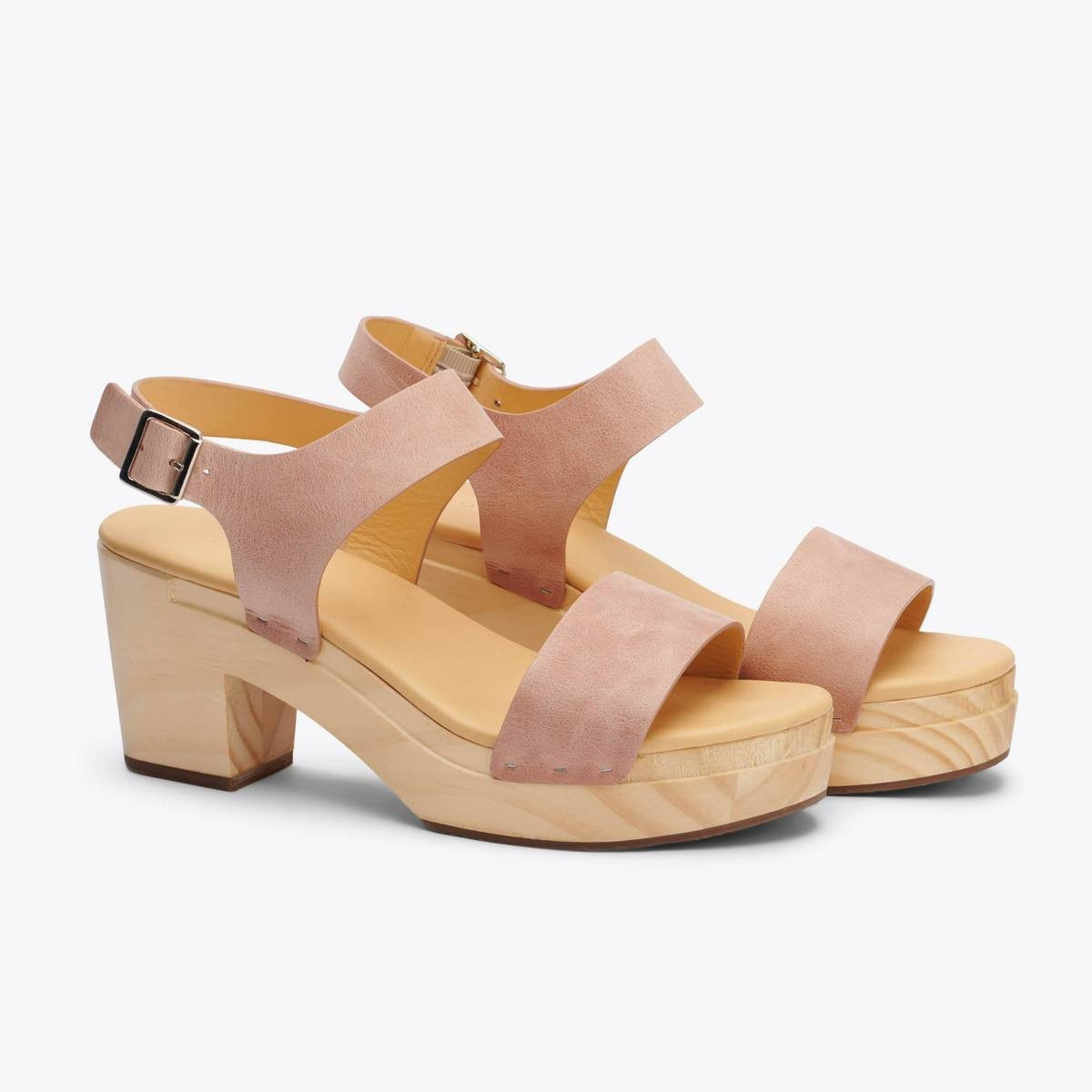 All-Day Open Toe Clog Desert Rose | Nisolo
