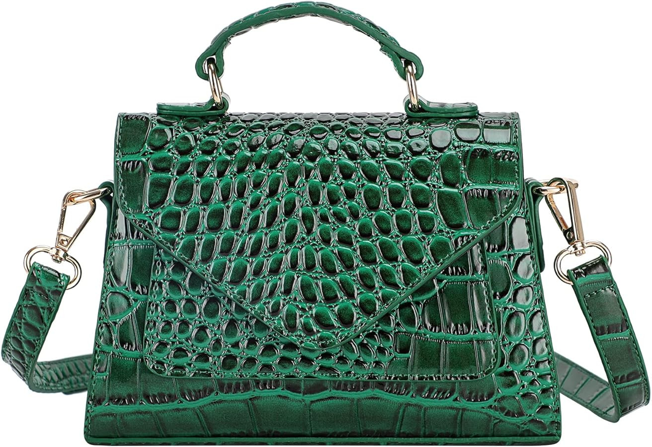 FAMYPAL Crocodile Crossbody Shoulder Bags for Women, Small Trendy Purse for Phone, Womens Top Han... | Amazon (US)