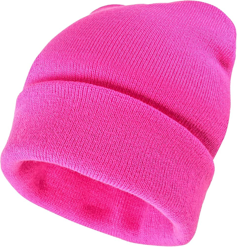 Gelante Men Women Warm Knit Cuffed Plain Beanie Hat Skull Cap. | Amazon (CA)
