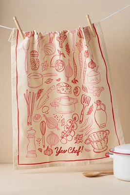 Yes Chef Cotton Dish Towel | Anthropologie (US)