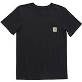 Carhartt Unisex Kid's Short Sleeve Pocket T Tee Shirt, Black | Amazon (US)