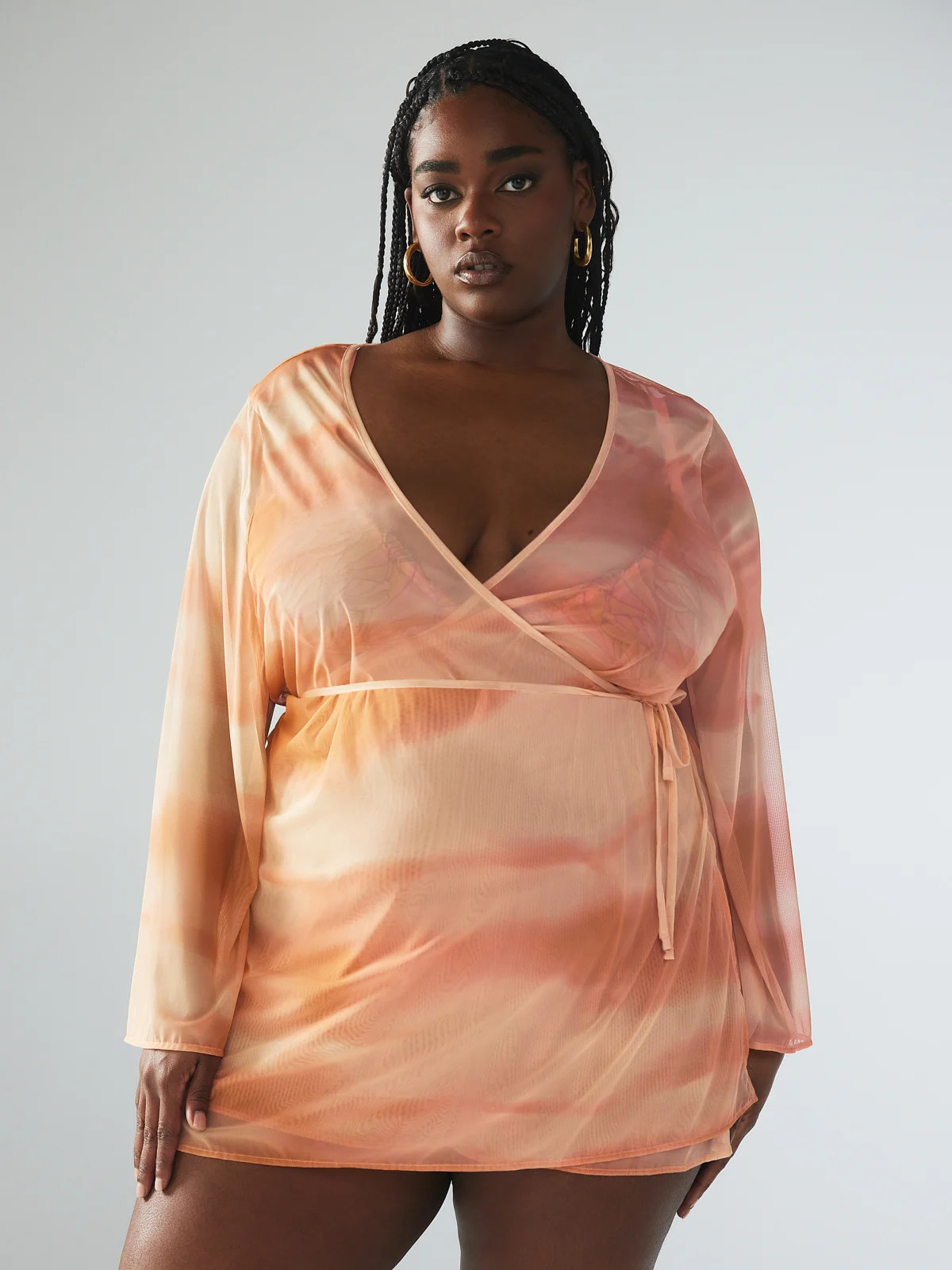 Beneath The Surface Mesh Short Robe | Savage x Fenty - North America