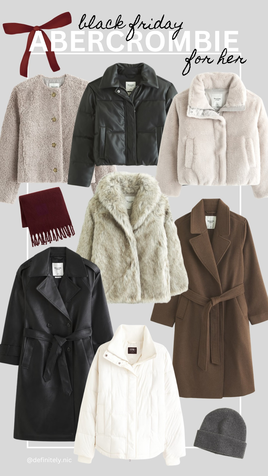 Black Friday Sale 40% EVERYTHING!

25% off + Extra 15% w/ code CYBERAF

Holiday gifts for her from Abercrombie.  

Holiday outfits, holiday party style, winter outfit ideas.  Warm chic coats and jackets.
 

 

#LTKCyberWeek #LTKGiftGuide #LTKHoliday