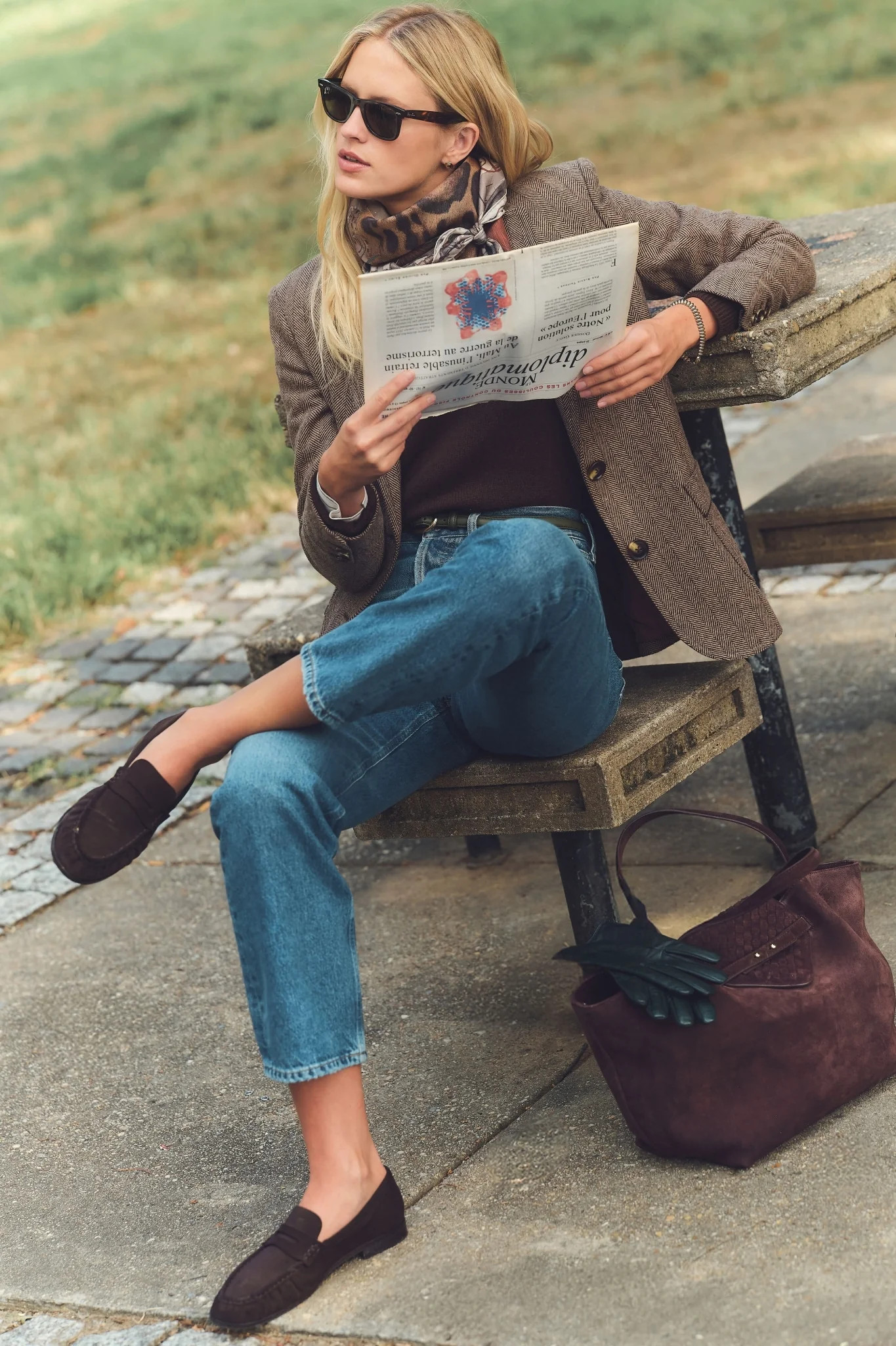 Chocolate Suede Vivian Loafers | Tuckernuck (US)
