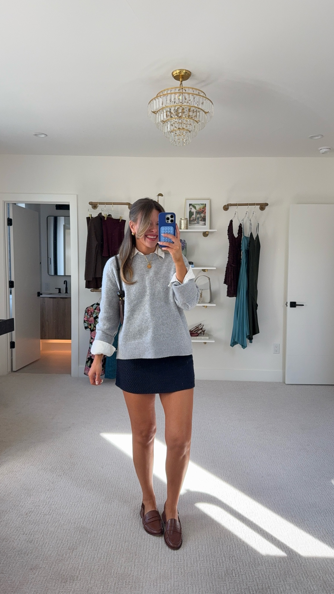 meeting the parents outfit navy mini skort [small] lightweight linen shirt [small] oversized grew crewneck sweater [medium]


#LTKStyleTip #LTKFindsUnder50 #LTKSeasonal