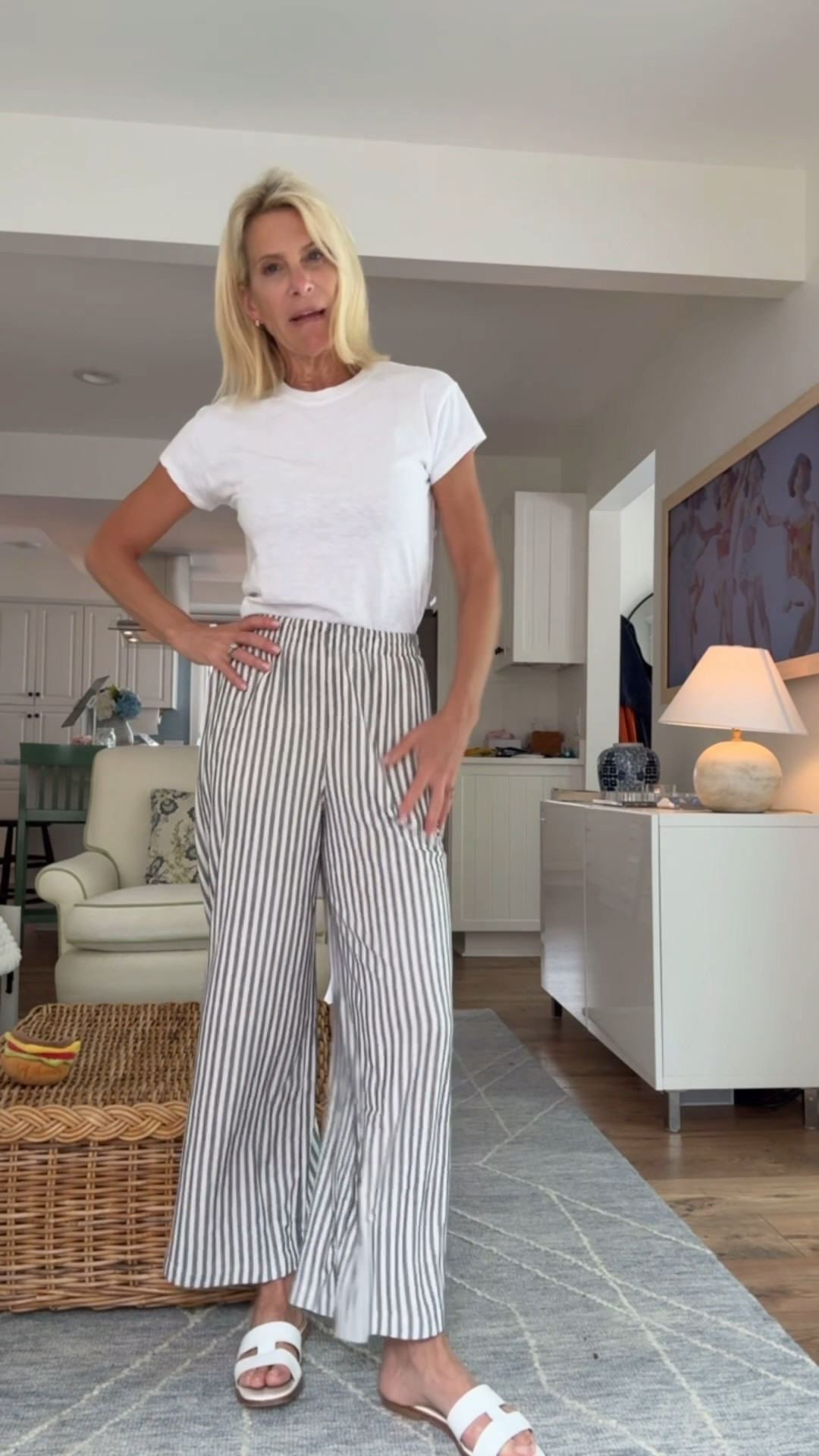 Dry very ama ing striped elastic waist pants.  Come in 28 colors!!!  Under $89. I’m in xs  would be great travel pants

#LTKootd #LTKOver40 #LTKTravel