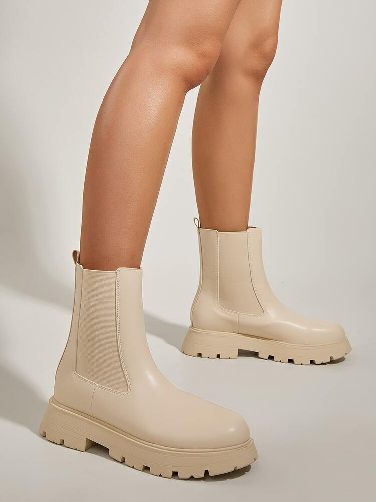 Minimalist Slip On Chelsea Boots | SHEIN