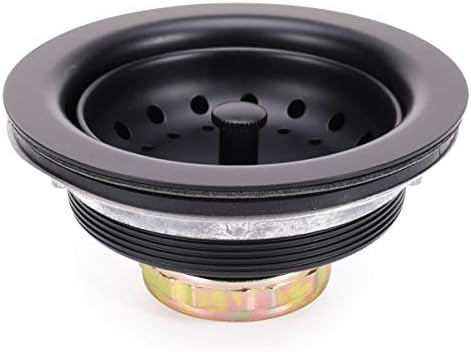 KONE 3-1/2 Inch Kitchen Sink Stainless Steel Basket Strainer Water Stopper With Drain Assembly, B... | Amazon (US)