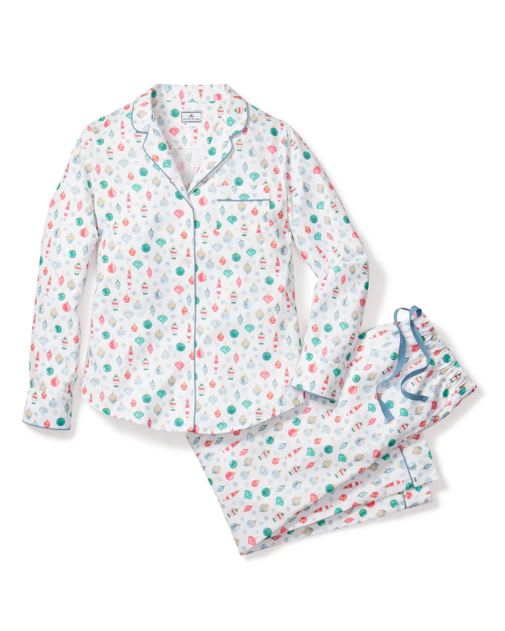 Women's Vintage Ornaments Pajama Set | Petite Plume