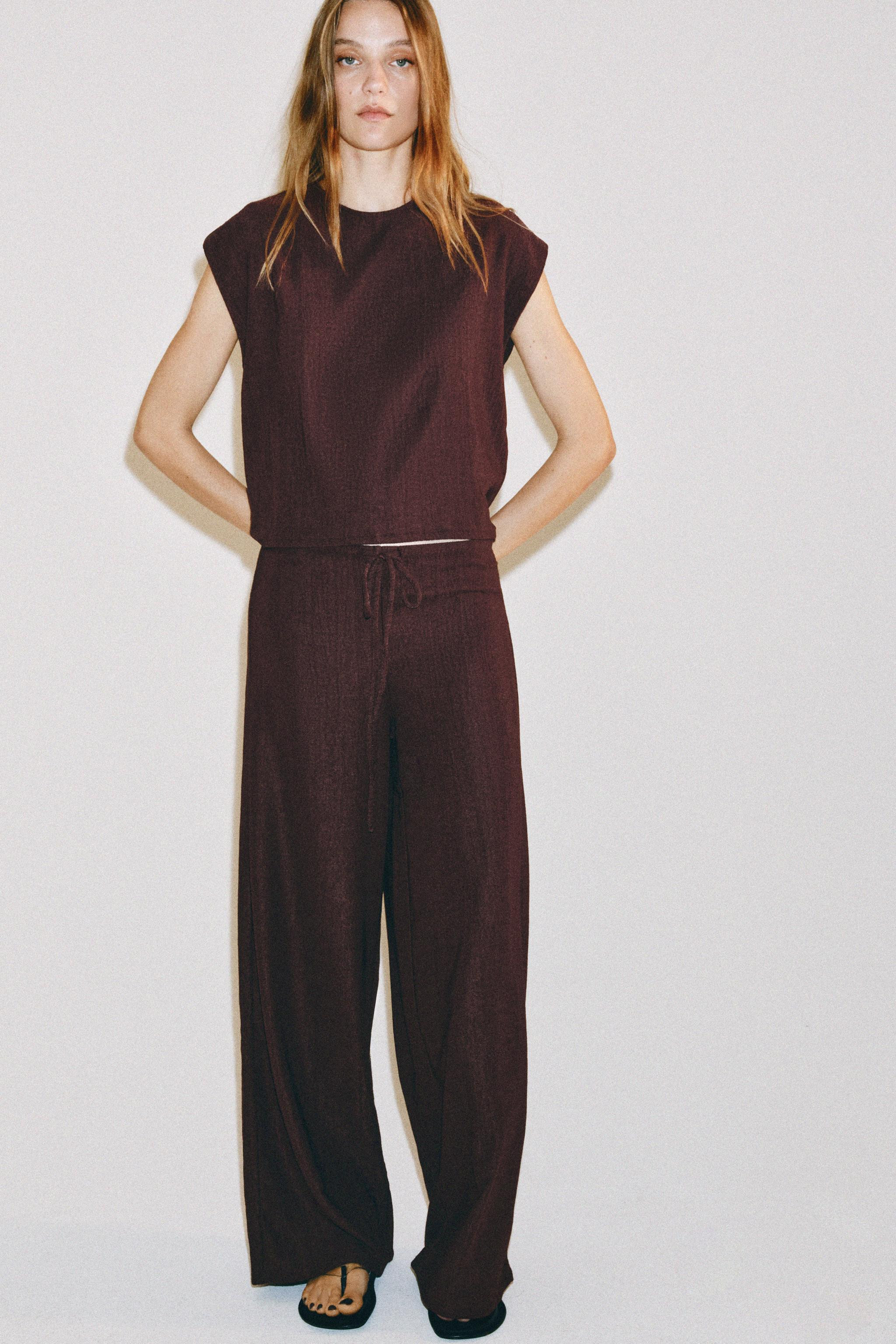 RUSTIC SLEEVELESS TOP | Zara US