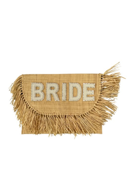 BRIDE BOHO STRAW CLUTCH | Judith March