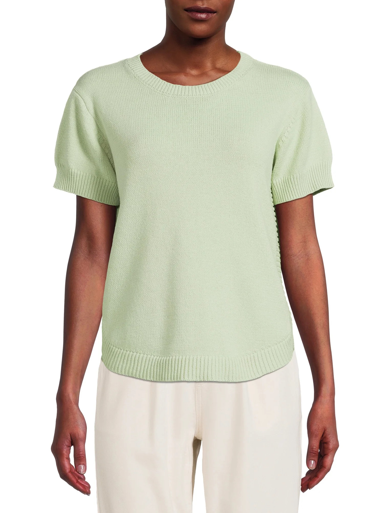 Time and Tru Women's Short Sleeve Sweater | Walmart (US)