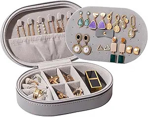 ProCase Travel Jewelry Organizer Box, Small Jewelry Organizer for Earrings Bracelet Necklace Ring... | Amazon (US)