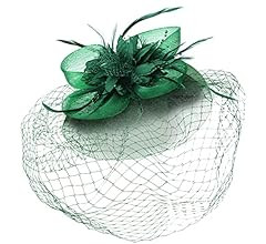DRESHOW Fascinators Hat Flower Mesh Ribbons Feathers on a Headband and a Clip Tea Party Headwear ... | Amazon (US)