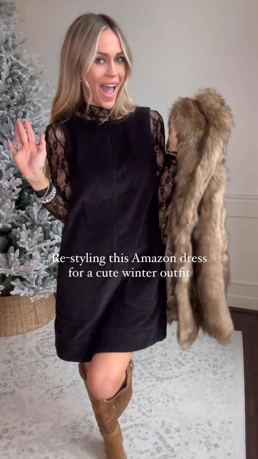 This viral Amazon dress is finally restocked so I’m styling it again for winter! Available in xs and currently on sale! Also comes in multiple colors!

Layered over a lace top with suede knee high boots and a faux fur coat for a chic winter outfit 

Follow my shop @roseykatestyle on the @shop.LTK app to shop this post and get my exclusive app-only content!

#liketkit #LTKStyleTip #LTKFindsUnder50 #LTKOver40
@shop.ltk
https://liketk.it/526ZT

#LTKFindsUnder50 #LTKStyleTip #LTKSaleAlert