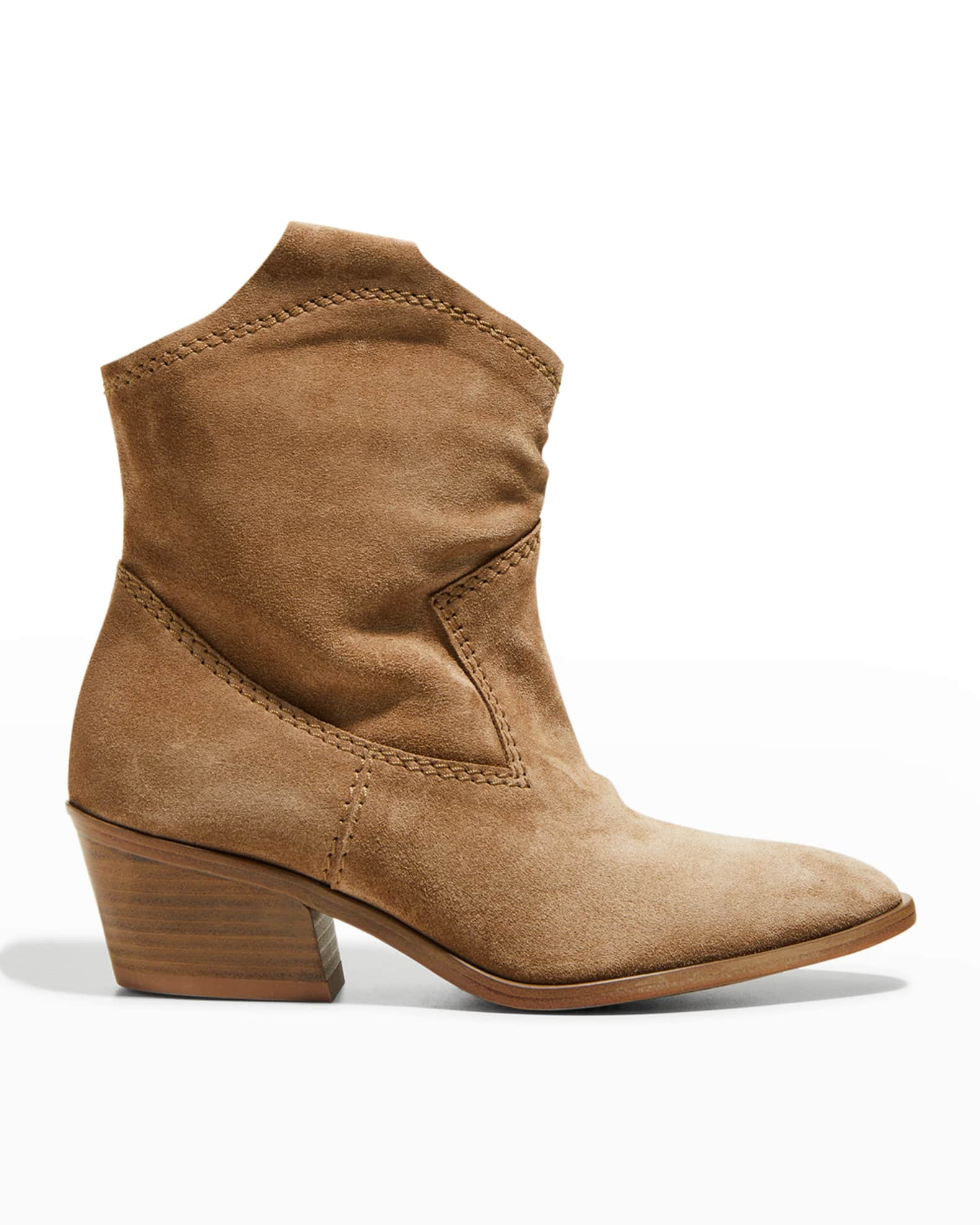 Pedro Garcia Arkansas Velour Western Booties | Neiman Marcus
