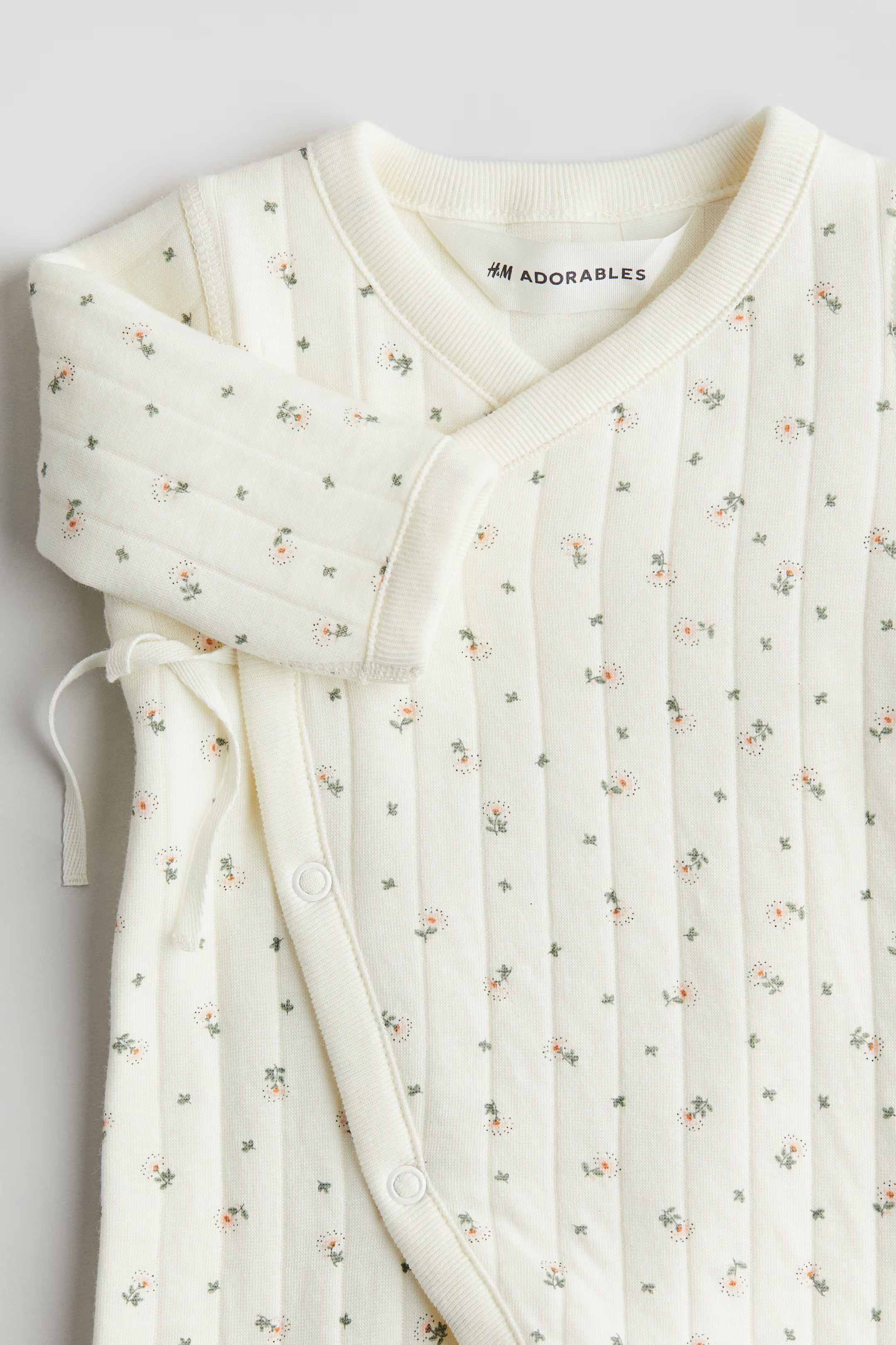 Muslin Jumpsuit - White/floral - Kids | H&M US | H&M (US + CA)
