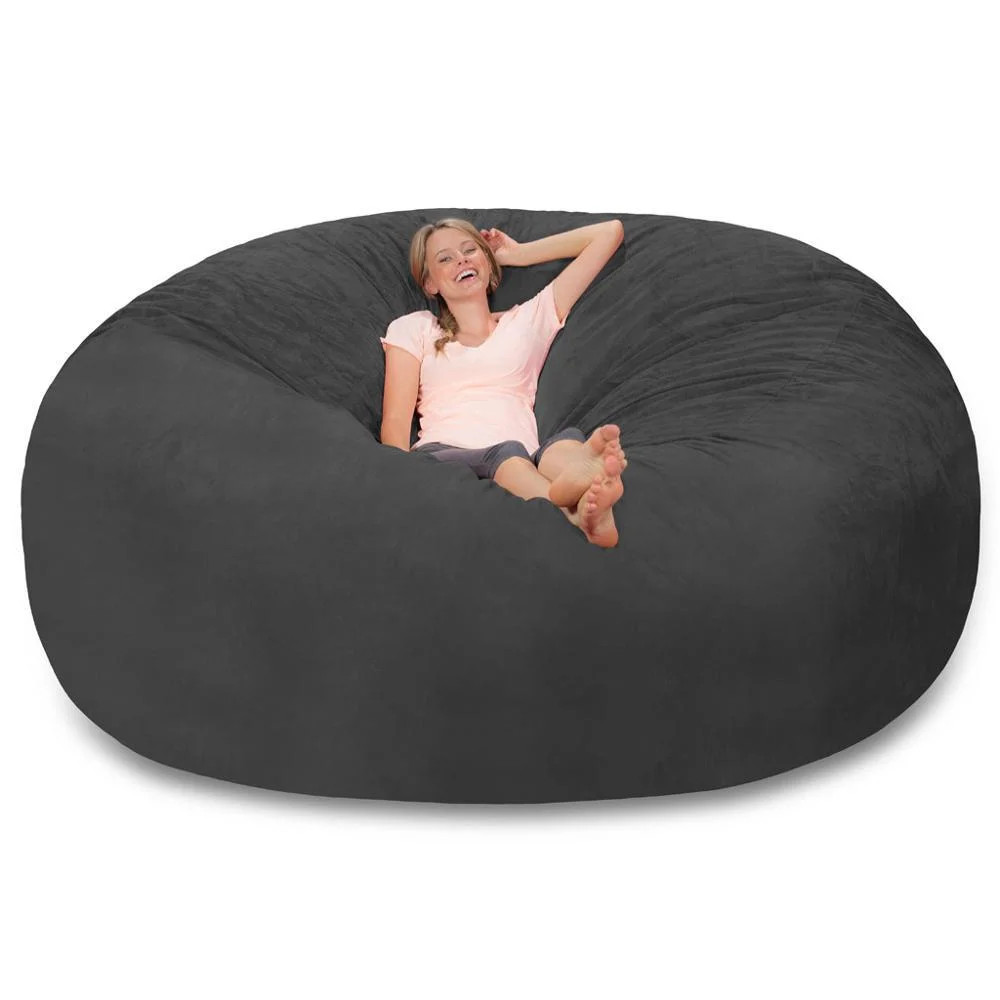 Large 5’ Bean Bag Chair for Adults, Memory Foam Bean Bags with Fluffy & Machine Cover, Reinforc... | Walmart (US)