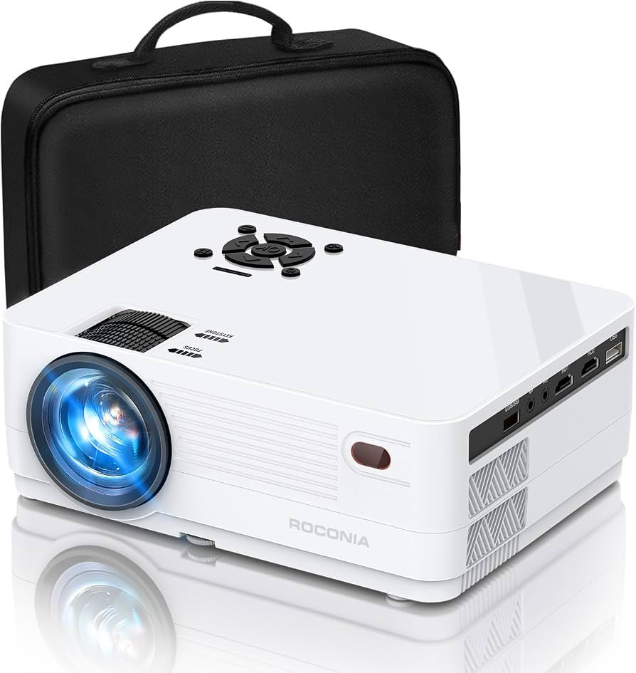 Projector with 5G WiFi and Bluetooth, Native 1080P Projector, Full HD 18000LM Movie Projector, 10... | Amazon (US)