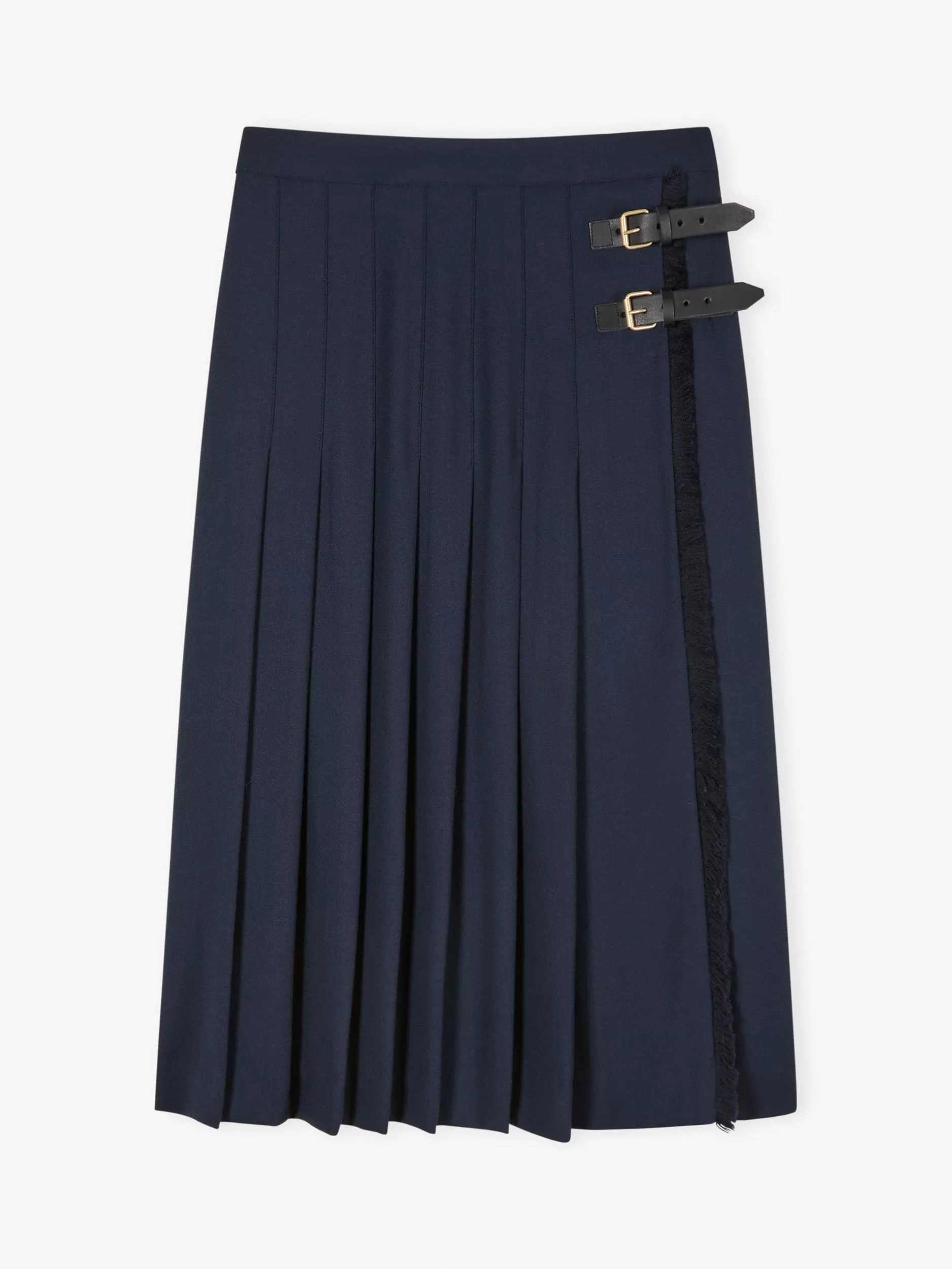 Wool Fringe Skirt, Ink | John Lewis (UK)