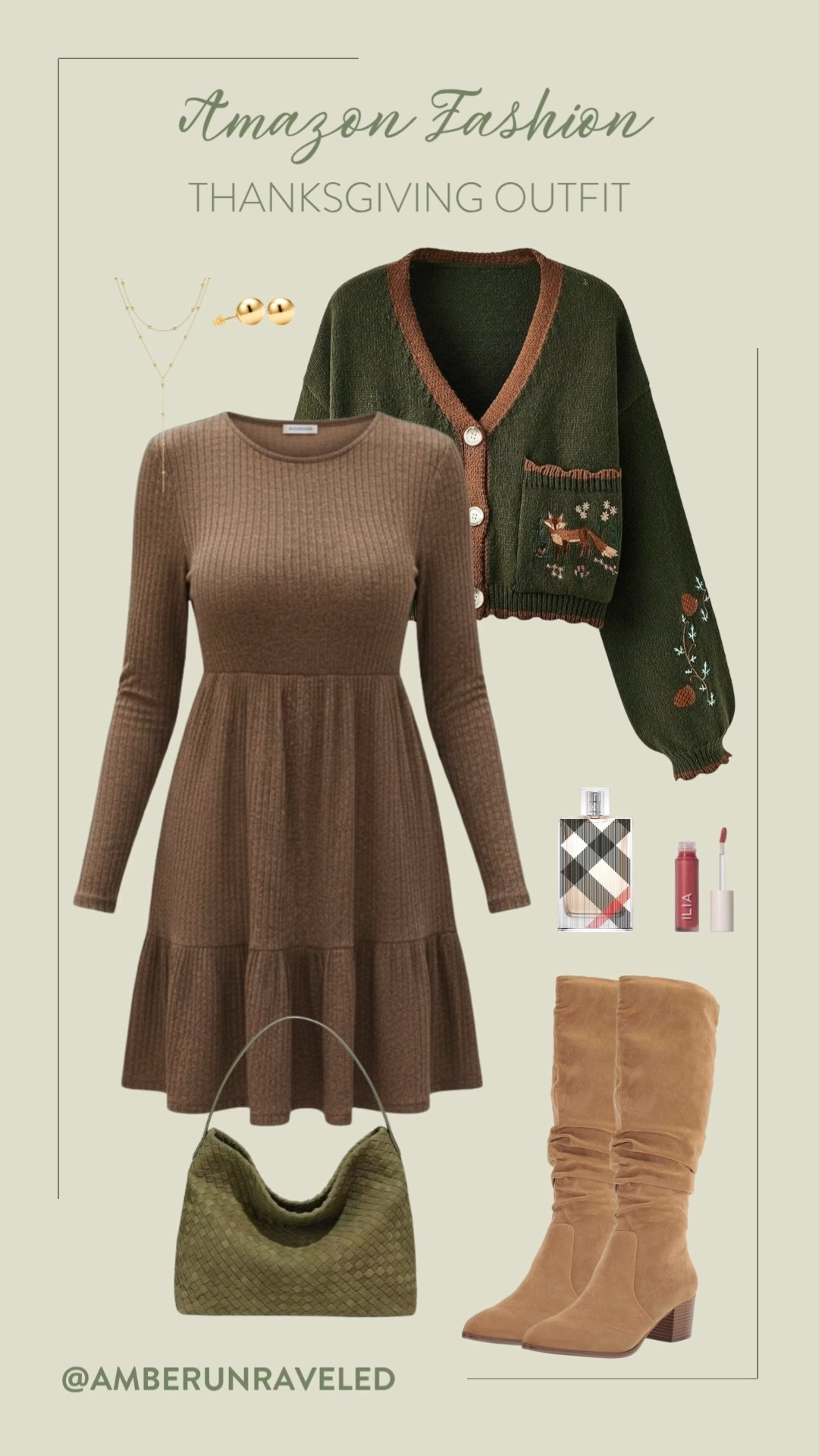 Thanksgiving dinner never looked so good or felt so comfortable! You'll be able to enjoy every bite in this cute and cozy ensemble. Plus, that cardigan is just perfect for the season!

amazon fashion, thanksgiving outfit, cardigan season, sweater weather, casual chic, earthy tones, autumn dress, affordable style

#LTKStyleTip #LTKU #LTKSeasonal