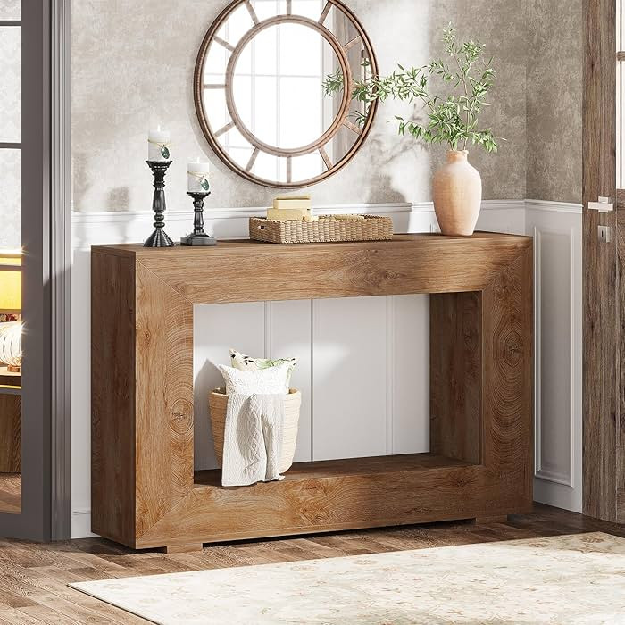 Tribesigns Farmhouse Console Table, 47 Inches Entryway Console Table with Storage, Industrial Hal... | Amazon (US)