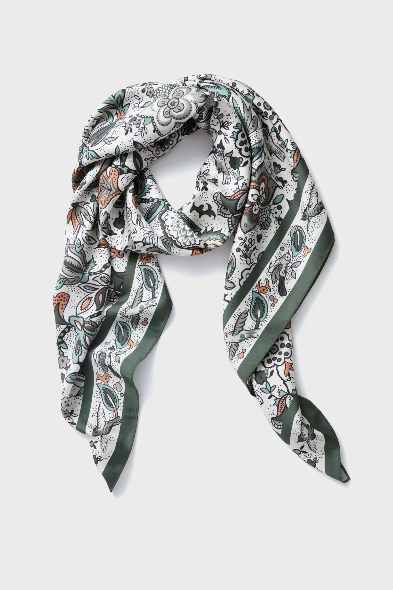 Olive Folk Floral Large Scarf | Tuckernuck (US)