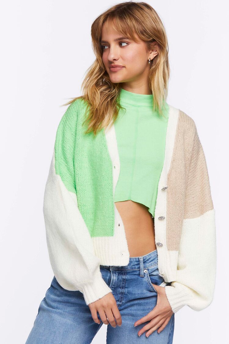 Colorblock Cardigan Sweater | Forever 21 (US)