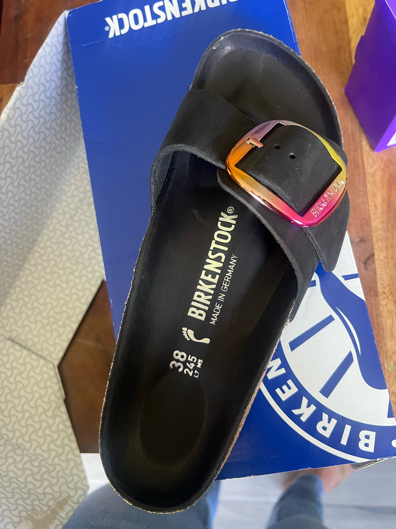 Birkenstock Madrid sandals with iridescent buckle— still on sale and so cute for the fall season 

#LTKSaleAlert #LTKxNSale #LTKFindsUnder100