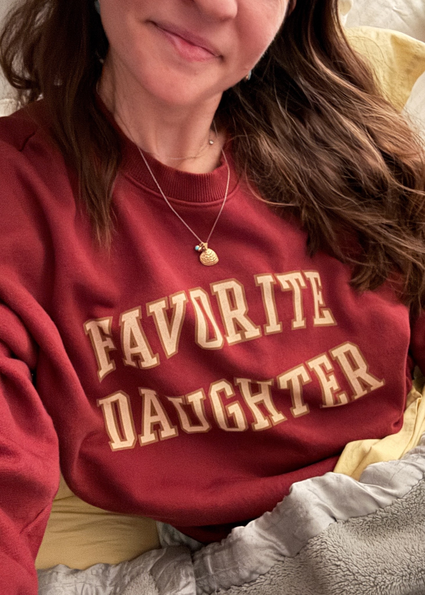 I just saw this sweatshirt is on sale in a bunch of colors! Amelia loves when I wear this & asked for her own… considering it with these sale prices! They’re oversized to begin with- I sized up but I don’t think you need to- if I got another I think I’d take my regular size. What a fun & cheeky gift for someone, too 😉 

#LTKHoliday #LTKGiftGuide #LTKmomlife
