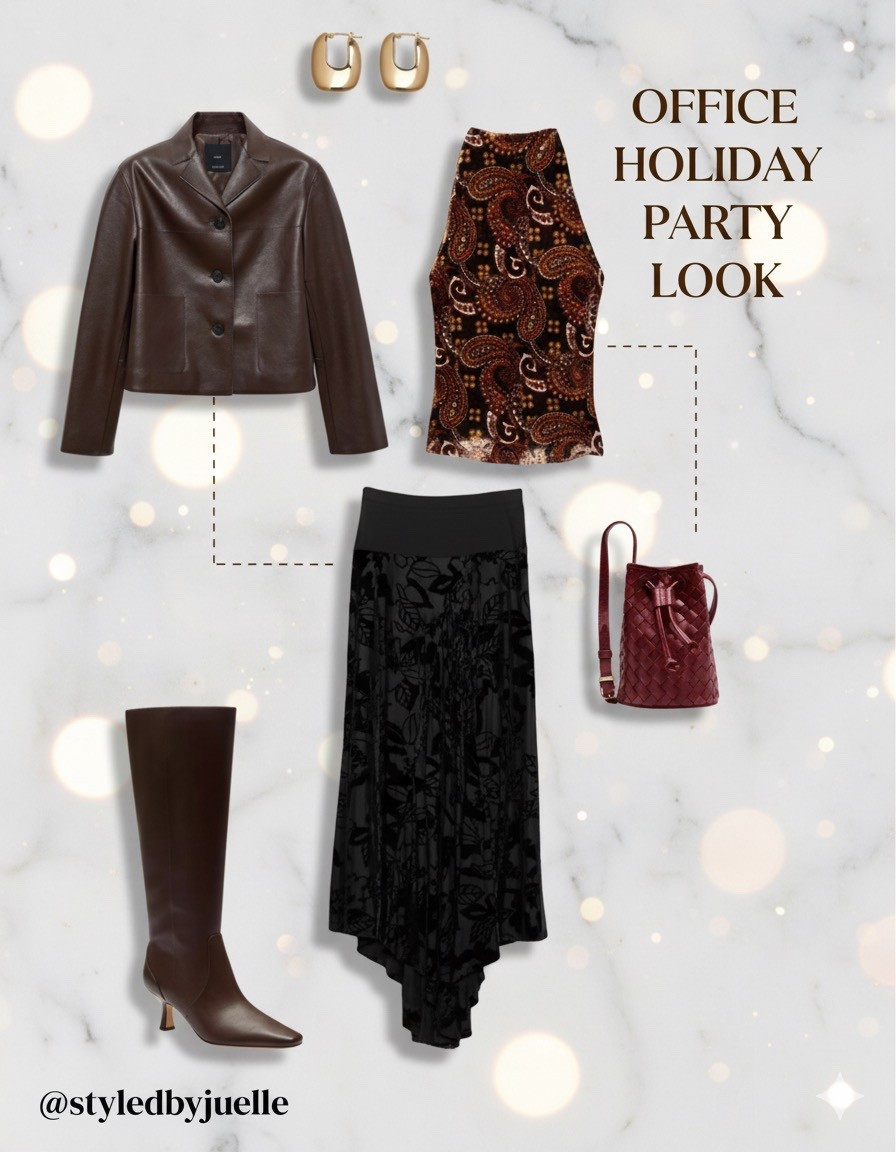 A little shimmer, a little structure ✨ This outfit works for early holiday parties, Friendsgiving, or your office dinner.

#LTKStyleTip #LTKParties #LTKHoliday