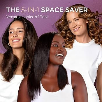 TYMO Flat Iron Hair Straightener Brush 2 in 1, 200M Ions Hair Straighteners for Women, Ceramic Du... | Amazon (US)