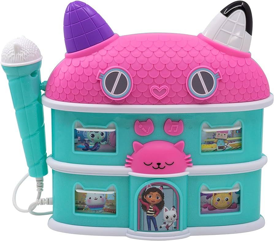 DreamWorks Gabby's Dollhouse Sing Along Boom Box Speaker with Microphone, Kids Karaoke Machine wi... | Amazon (US)