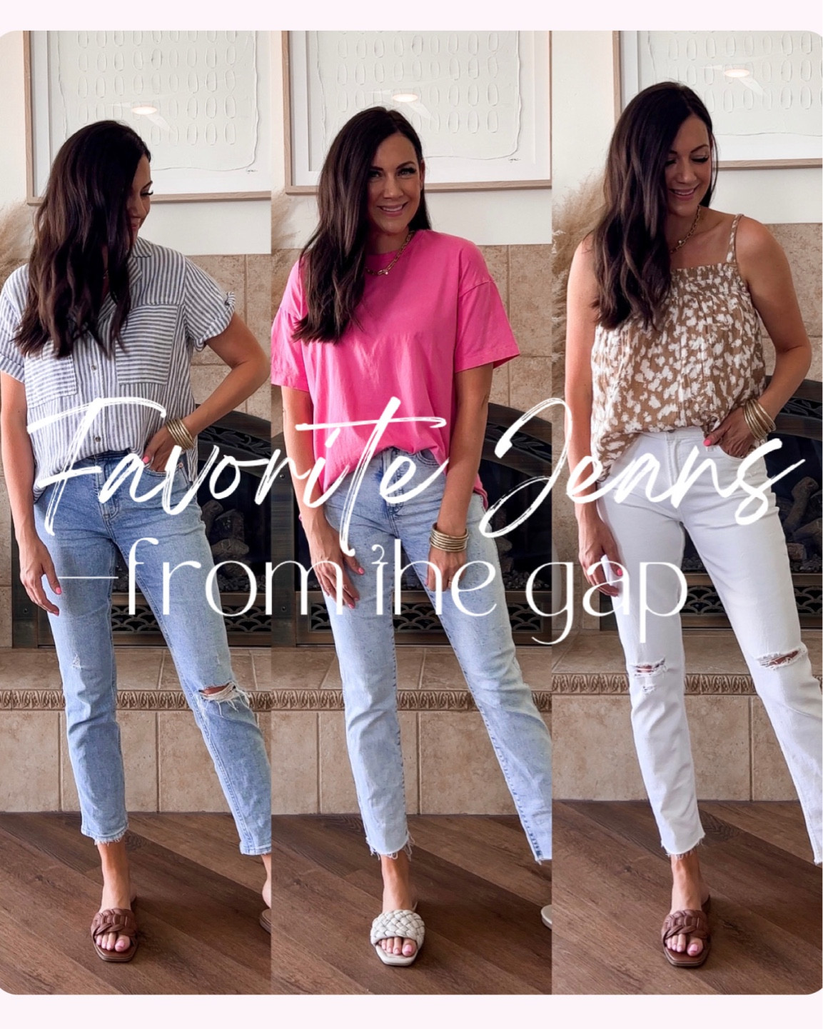 To shop this reel comment JEANS below & I’ll send you dm with all my outfit details!
.
.
Currently the first two are on MEGA sale 🥳 use codeS: GAPVIP & PERK for 40% off + an additional 20% off! I’ve never seen them this low—ever! 
.
.
If you’re wanting to step out on your skinny jeans but not quite on board with the super baggy jeans—I found the pair you are going to LOVE 🙌🏼🙌🏼 They suck you in, have stretch without stretching out, are super*super* flattering, are very comfortable, and so much more! I’m telling you, they check👏🏻all👏🏻the👏🏻boxes👏🏻 @gap

#LTKunder50 #LTKstyletip #LTKsalealert