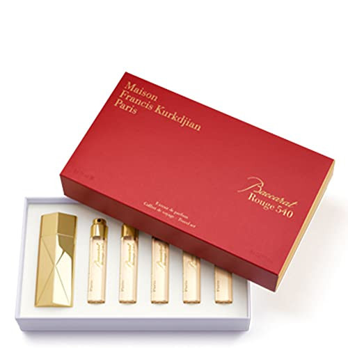 Maison Francis Kurkdjian Baccarat Rouge 540 Travel Set for Unisex - 6 Pc Gift Set 5 x 0.37 Extrait De Parfum Spray (Refill), Case Gold | Amazon (US)