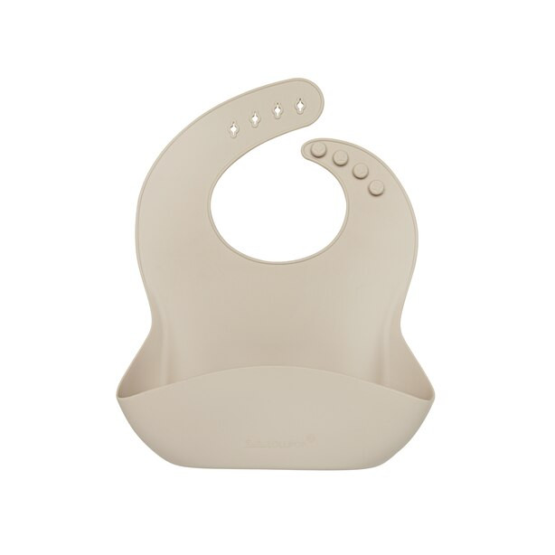 Loulou Lollipop Silicone Bib - Sand | Indigo (CA)